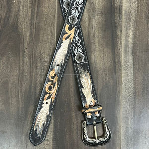 Nouvelle mode de ceinture pour hommes et femmes ceintures en cuir véritable usiné à la main ceintures en jean de créateur occidental avec boucle ardillon en argent - Product Image 4