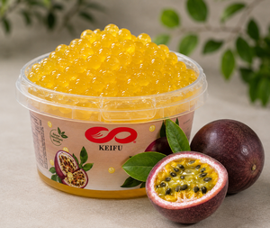 KEIFU Private Label Yogurt Popping <b>Boba</b> 100g Juicy Balls in Bottle for <b>Bubble</b> Tea Ready to Eat - Product Image 2