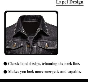 Service OEM, veste en jean pour homme, nouveau design tendance, haute qualité, prix de gros, fabrication sur mesure, meilleur produit, veste en jean pour homme - Product Image 6