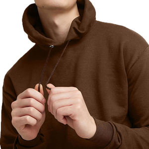 Sweat à capuche confortable pour homme en molleton de coton doux, vêtement de mode streetwear décontracté, vente en gros - Product Image 4