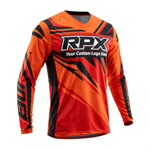 Proveedor Mayorista de Jersey Personalizado de Manga Larga para Motocross, Resistente al Viento, Transpirable, Impermeable, Anti-UV y Retardante de Llama - Product Image 1