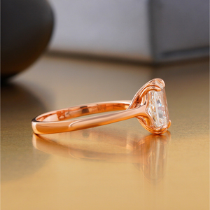 Anillo de Compromiso con Diamante Cultivado en Laboratorio de Corte Radiante de 2.00 CT, Oro de 14K, VVS-VS DEF, Solitario Moderno, Oro Blanco y Amarillo Sólido de 14K - Product Image 3