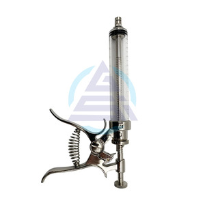 Jeringa Veterinaria de 50 ml para Inyección Continua de Vacunas, Mango de Acero Inoxidable, Pistola de Vacunación Automática para Vacas, Cerdos y Ovejas - Product Image 3