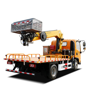Nhỏ Đôi Hàng Cabin Xe Tải Gắn Trên Không Làm Việc Nền Tảng 20M 18M <span class=keywords><strong>22M</strong></span> Manlift Xe Tải Cho Doanh số Bán Hàng - Product Image 5