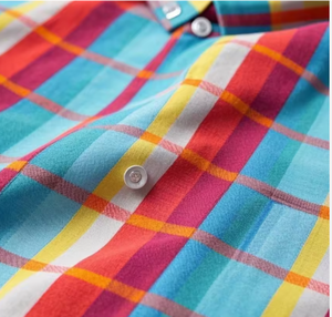 100% Organic Cotton <b>Tartan</b> Gingham Flannel Plaid Checked Fabric 150gsm Weft Yarn Dyed Fabric for Bags Boys and Girls' Clothing - Product Image 1