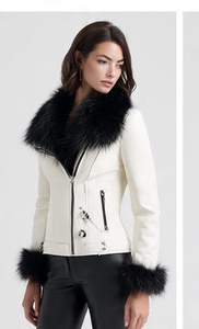 Chaqueta de cuero con piel auténtica para mujer Champ King - Product Image 2