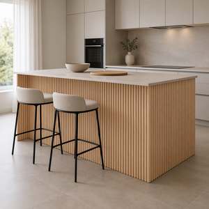 Panneau Tambour en Bois Massif Flexible pour Armoire de Cuisine Design Minimaliste Panneau Flexible en Bois Massif - Product Image 3