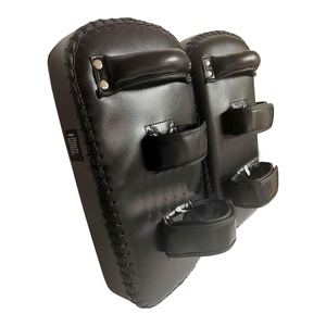 Best Seller Genuine Leather Boxing Training Kick Pads Kick Boxing Strike Curved Arm Pad MMA Focus Muay Thai Pads - Product Image 3