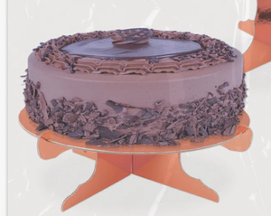 Wholesale Terracotta Orange <b>Acrylic</b> Cake Stand Cross Base Dessert Pedestal <b>Board</b> for Birthday & Party Round Cake <b>Board</b> - Product Image 6