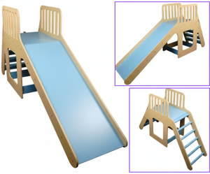 Tobogán de madera para niños, juego de juegos interior con escalera de escalada y tapete suave, para uso doméstico, de 5 a 10 años - Product Image 6