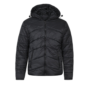 Blouson d'hiver matelassé pour homme, 340 GSM, en polyester, isolé, rembourré de coton, à capuche, séchage rapide, chaud, léger, pour les voyages en plein air - Product Image 2
