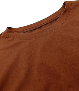 New Design Customized <b>Cropped</b> T-Shirts 100% Cotton Jersey Blank Plain Casual <b>Men</b> T Shirts Made Pakistan Cheap Price <b>For</b> Sale - Product Image 4