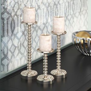 Porte-bougie en aluminium doré fait main, personnalisé, en métal, pour la décoration de la maison et des mariages, porte-bougie de Noël - Product Image 2