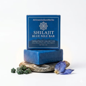 Barra de Shilajit Natural del Nilo Azul para Limpieza Facial y Corporal, Cuidado Refrescante y Apoyo al Bienestar de la Piel, Shilajit Natural del Nilo Azul - Product Image 1