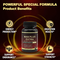 Capsules Maca Plus pour l'amélioration de la puissance masculine, stimulation de l'énergie pour adultes, augmentation de la taille, 60 unités, santé reproductive, performance masculine