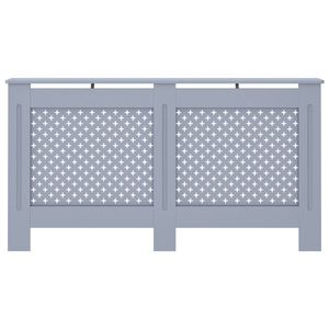 Cache-radiateur en MDF anthracite 152,4 x 19,1 x 81,6 cm – Revêtement de meuble élégant - Product Image 3