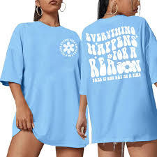 เสื้อยืดผ้าฝ้ายผู้หญิงทรงโอเวอร์ไซส์ พิมพ์ลายวินเทจ ไหล่ตก สไตล์สตรีทแวร์ - Product Image 2