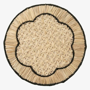 New collection decorative rafia placemat made in Vietnam with OEM ODM decor, with best price and best quality - Product Image 1
