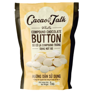 HALAL White Compound <b>Chocolate</b> Button Cocoa for Biscuits Cookies Manufacturer Selling Export Supplier OEM/ODM Service Hot Price - Product Image 1