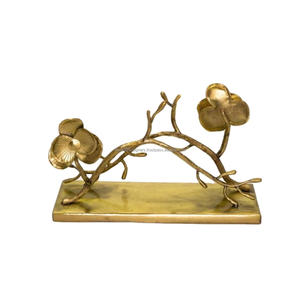 Gingko Feuille Porte-Serviettes De Mariage Vacances Dîner Décoration De Table Porte-Mouchoirs Porte-Serviettes Rack Objet Décoratif De Table - Product Image 2