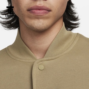 Chaqueta de Béisbol de Invierno de Piel de Oveja con Bordado Chenille de Lana de Alta Calidad, Estilo Urbano, Fabricada por OEM - Product Image 3