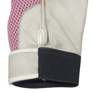 Guantes de Equitación para Niños al por Mayor, Guantes de Montar a Caballo de Malla Transpirable Rosa y Blanco para Niños, Equipo de Equitación Ligero para Verano - Product Image 4