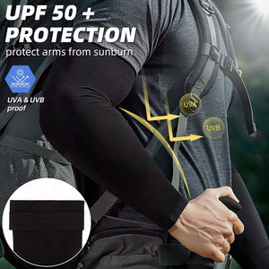 ปลอกแขนกันแดด UV UPF 50 ปลอกแขนกีฬาแบบเย็น ระบายอากาศได้ดี สำหรับผู้ชาย ผู้หญิง วัยรุ่น ผ้าเนื้อนุ่ม ยืดหยุ่น เหมาะสำหรับออกกำลังกาย - Product Image 3