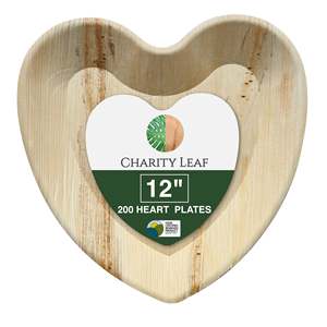 Piatto usa e getta in foglia di palma naturale da 12 pollici - Product Image 2