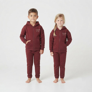 Conjunto Deportivo de Dos Piezas para Niños Hawk Eye Sports, Sudadera con Capucha y Pantalones Deportivos, Impresión por Transferencia de Calor Personalizada, Logotipo Personalizado, 100% Algodón, Invierno - Product Image 4