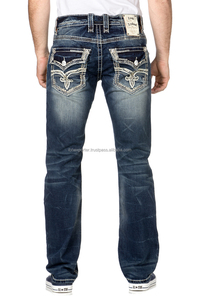 High Quality <b>Jeans</b> With Embroidery Design on Back Pocket - Product Image 3