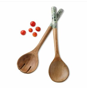 Cuillères en bois de style japonais avec logo personnalisé pour la cuisine, à long manche, petits ustensiles pour mélanger, pâtisser, servir, modernes pour les fêtes - Product Image 3