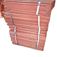 Cathodes de cuivre à 99 % de pureté pour la fabrication d'équipements électriques et la transformation des matériaux