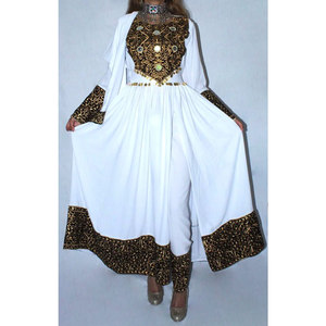Robe afghane pour femmes, élégante, modeste, robe maxi musulmane, vêtements ethniques traditionnels, manches longues, broderie, coupe ample - Product Image 1