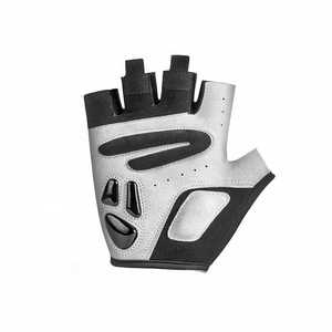 Gants de cyclisme mi-doigts en cuir microfibre respirant, protection UV, unisexe, design en maille pour l'été, fermeture auto-agrippante - Product Image 4