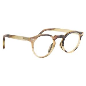 Gafas de cuerno de búfalo hechas a mano, montura óptica de lujo natural, montura completa, unisex, ligeras, premium - Product Image 5