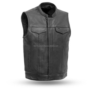 Chaleco de Motocicleta KRATOS de Alta Calidad para Hombre, Talla Grande, Estilo Hip Hop, de Cuero Genuino, Sin Mangas, con Calefacción para Invierno y Bolsillos Delanteros - Product Image 3