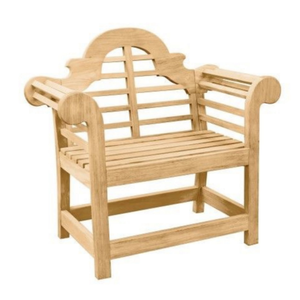 Fauteuil simple en teck, style moderne et épuré, adapté à l'intérieur comme à l'extérieur, durable. - Product Image 1