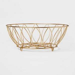 Corbeille à fruits contemporaine en métal, conçue pour une meilleure circulation de l'air, gardant les fruits frais plus longtemps sur le comptoir ou la table de cuisine. - Product Image 2