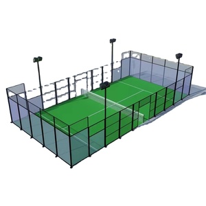 Nueva <span class=keywords><strong>cancha</strong></span> <span class=keywords><strong>de</strong></span> tenis <span class=keywords><strong>de</strong></span> Pádel <span class=keywords><strong>de</strong></span> alta calidad y personalizable con césped artificial <span class=keywords><strong>de</strong></span> vidrio completo - Product Image 1
