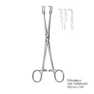Pinces hémostatiques Museux 20 cm (8 pouces) – Instrument chirurgical manuel certifié CE pour chirurgie générale IAA-HF-194 en acier inoxydable de qualité supérieure - Product Image 1