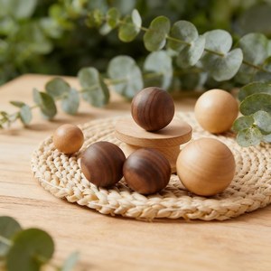 Handmade Solid Wood Furniture Knobs Minimal Scandinavian Cabinet Handle <b>Rustic</b> Round Wooden Drawer Pull Elegant Natural Wood - Product Image 6