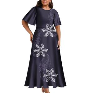 Vestidos de Moda Primavera para Mujer, Diseño Tribal Polinesio Elei, Vestido de Fiesta Personalizado, Vestido Maxi Estilo Sirena - Product Image 2