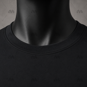 T-shirt de sport pour homme en polyester 100% à séchage rapide, imprimé noir, col rond, vêtements d'entraînement, vêtements d'équipe, 120g M.H. INTERNATIONAL - Product Image 4