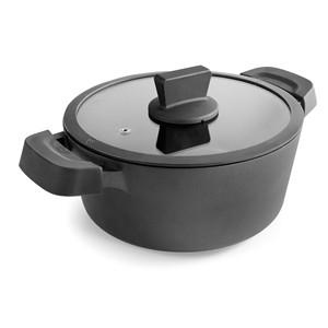 Pentola Titanium Pro con coperchio da 2 litri, antiaderente, per uso su piano cottura - Product Image 1