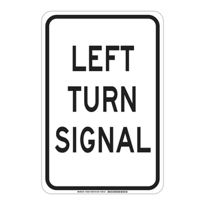 Brady High-Visibility Left <b>Turn</b> Signal Sign Durable Indoor/Outdoor Directional Safety Warning Sign - Product Image 2