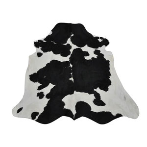 Alfombra de cuero vacuno natural, piel auténtica de vaca con pelo, tapete de piel de vaca para decoración interior moderna del hogar. - Product Image 5