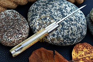 Custom Handmade <b>Bone</b> <b>Handle</b> Folding Pocket <b>Knife</b> – Stainless Steel EDC Slip Joint <b>Knife</b> for Camping, Hunting & Outdoor Use - Product Image 4