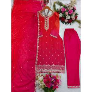 Designer Women's Party Suit <b>Set</b> with Beautiful Pent and Dupatta Top-<b>Pick</b> for Stylish Outfits - Product Image 2