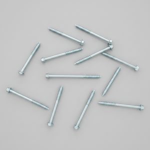 Vis autoperceuses à tête hexagonale robustes pour toiture - Fixations métalliques galvanisées avec joint en caoutchouc - Product Image 1