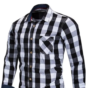 Chemise habillée homme automne à manches longues en satin doux, motif imprimé de qualité supérieure, respirante, décontractée et formelle, avec logo personnalisé - Product Image 1